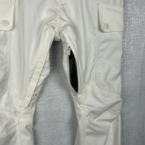 Burton Vida DryRide Pants Womens S White Snowboard Slim Fit Waterproof Vented - Picture 4 of 16